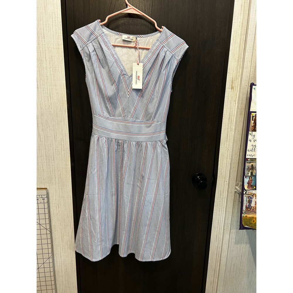 NWT Vineyard Vines Seersucker Dress SZ 0